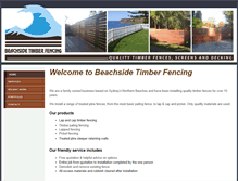 Tablet Screenshot of beachsidefencing.com.au
